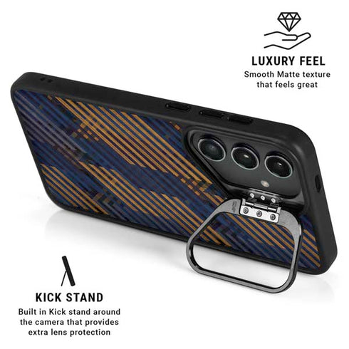 Retro Fall Pattern Galaxy S25 Ultra Kickstand Case